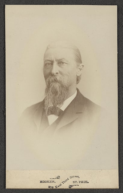 Black and white photograph of Wilhelm Pfaender, ca. 1880.