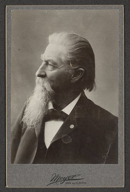 Black and white photograph of Wilhelm Pfaender, ca. 1900.