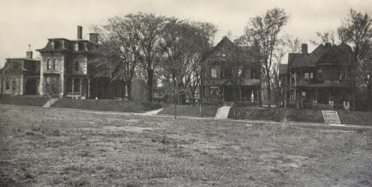Graham Hall campus, ca. 1909.