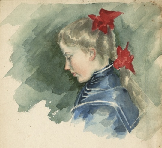 "Girl in Blue Dress"