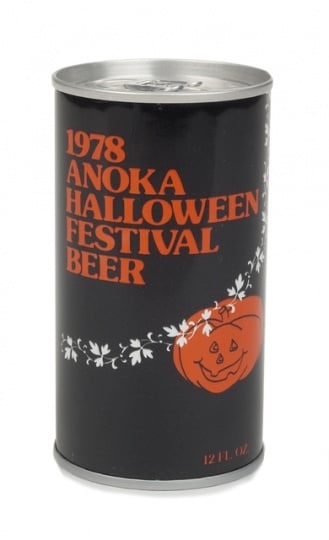 Souvenir beer can from Anoka Halloween Celebration, 1978