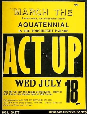 ACT UP handbill