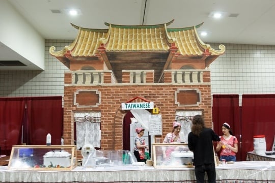 Taiwanese food booth at the 2018 Festival of Nations