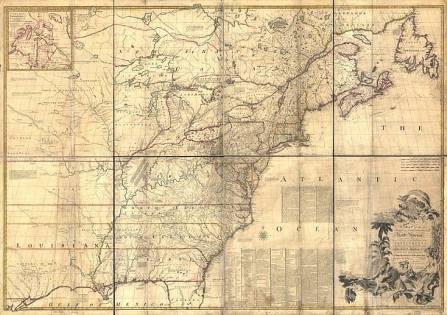 John Mitchell Map of North America