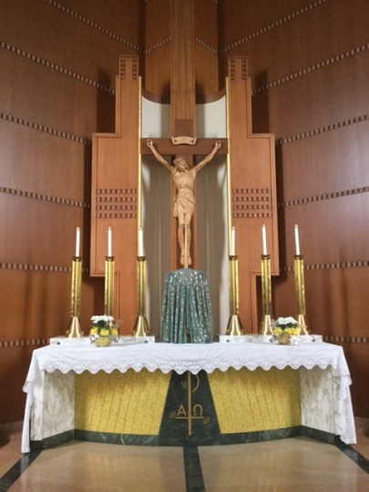 The altar inside the Church of St. Columba