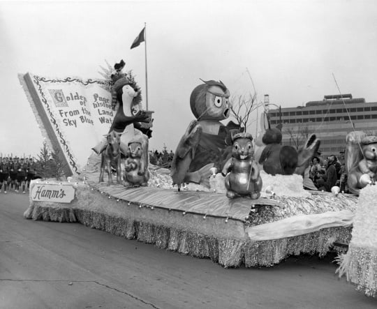 Hamm's Beer float in St. Paul Winter Carnival Parade