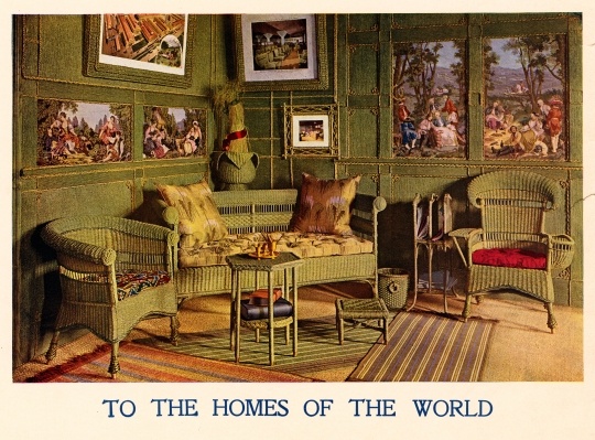 Color illustration of the Crex Carpet Company office c.1901.