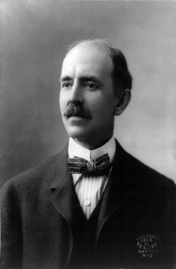 Black and white photograph of Daniel Chester French, 1902. Photographed by James E. Purdy.