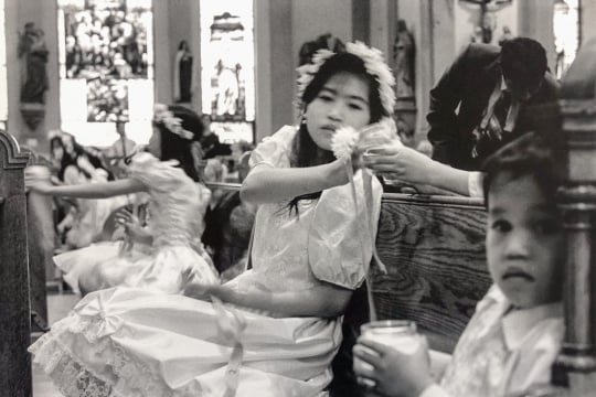 Children inside St. Adalbert Church