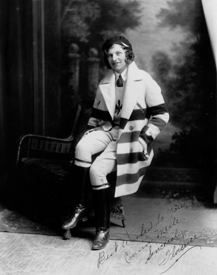 Black and white photograph of Florence Klingensmith, ca. 1930.