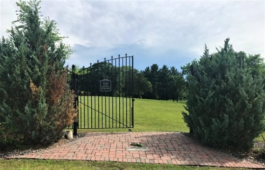 Gates at Anoka State Hospital cemetery