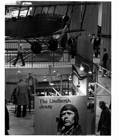 Lindbergh Jenny exhibit, Northwestern National Bank