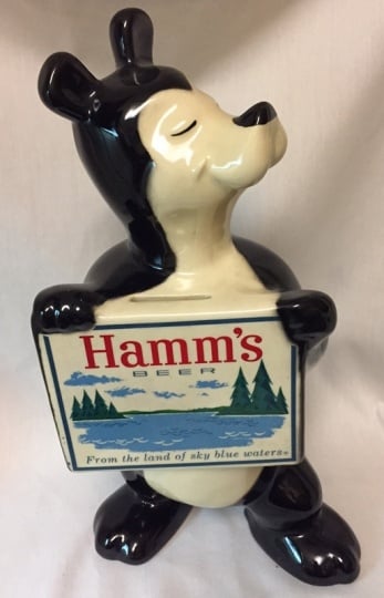 Hamms Bear Red Wing bank