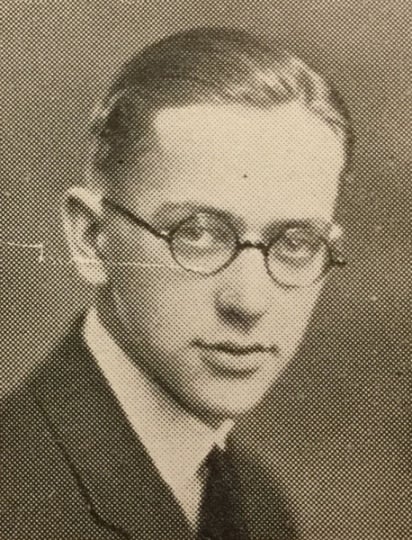 Black and white photograph of Harry Blackmun, 1925.