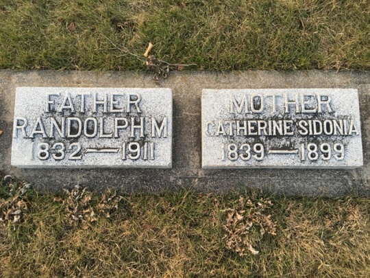 Tombstones of Randolph M. and Catherine Sidonia Probstfield