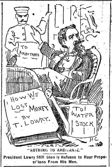 Black and white scan of Nothing to arbitrate.  Minneapolis Journal, April 13, 1889.