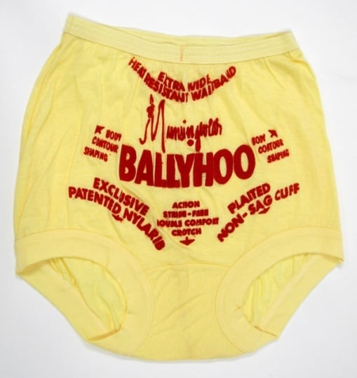 a pair of display briefs used to advertise Munsingwear's underwear