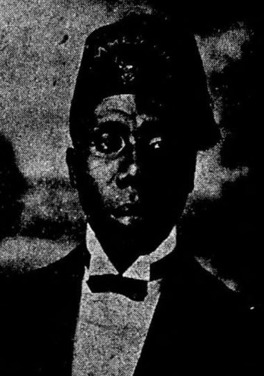 Black and white newspaper image of Patrick. H. Southall. c.1917.