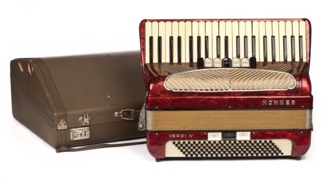 Photograph of Coya Knutsons accordion
