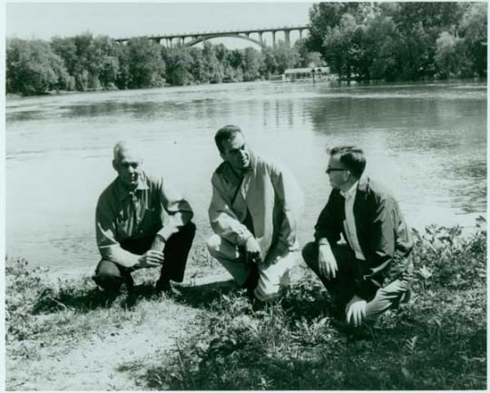 Sigurd Olson, Tom Savage, and Russell Fridley