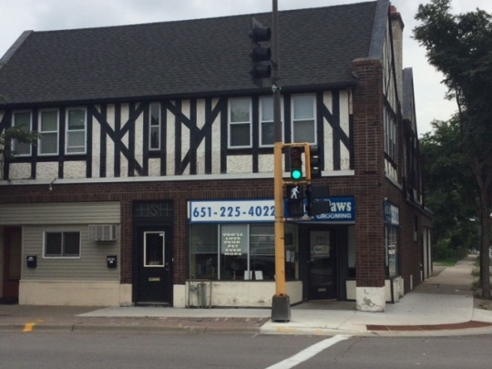 Site of the first meeting of the Church of St. Columba congregation (St. Paul