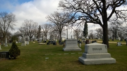 Color image of Oakland Cemetery, St. Paul