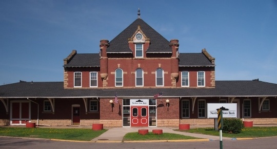 Color image of the Duluth, Winnipeg & Pacific Depot, Virginia, 2014.