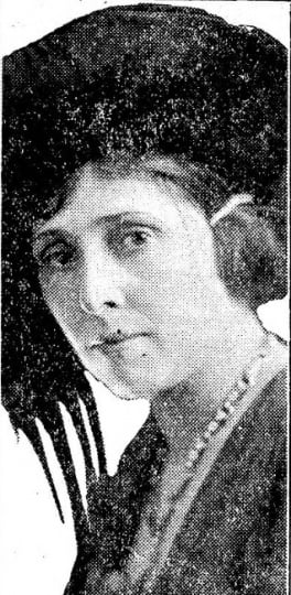 Black and white photograph of Nellie Francis, ca. 1921.