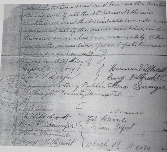 City of Hanover petition for incorporation, 2004.