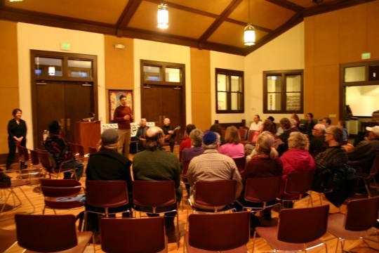 Color image of a Mayim Rabim Storytelling event, 2013.