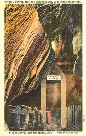 Photograph of Chapel Room at Niagara Cave, 1940