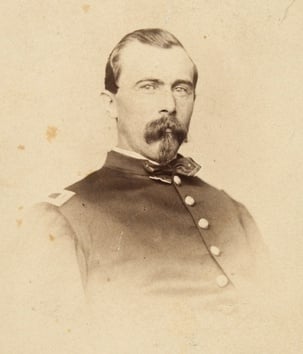 Black and white photograph of Lieutenant Josias King, 1862.