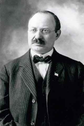 Black and white photograph of Dr. George Jacob Gordon, founder of the Minneapolis Talmud Torah and instructor in therapeutics and obstetrics at Hamlin University, c.1935.