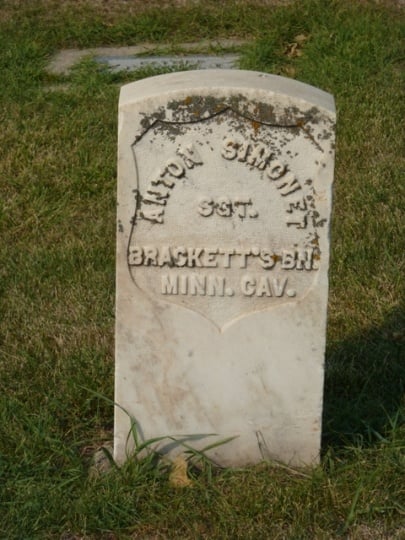 Gravestone of Anton Simonet