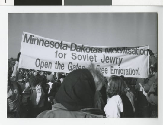 Soviet Jewry rally sign