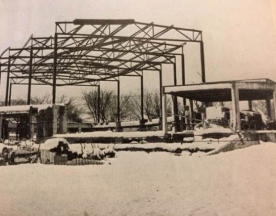 Church of St. Columba under construction, 1949
