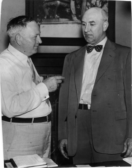 Mayor Thomas Latimer with Police Chief Frank Forstal