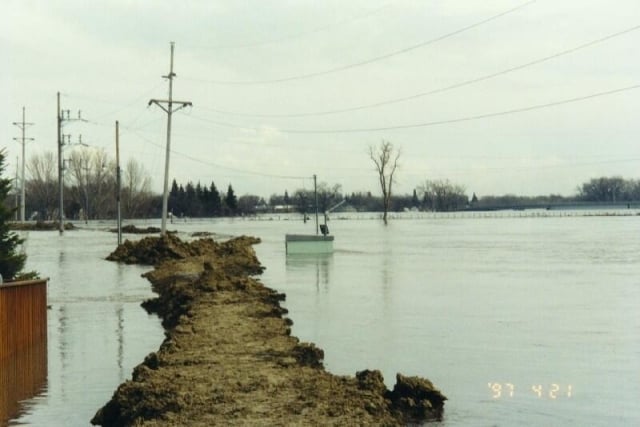 East Grand Forks city levee.