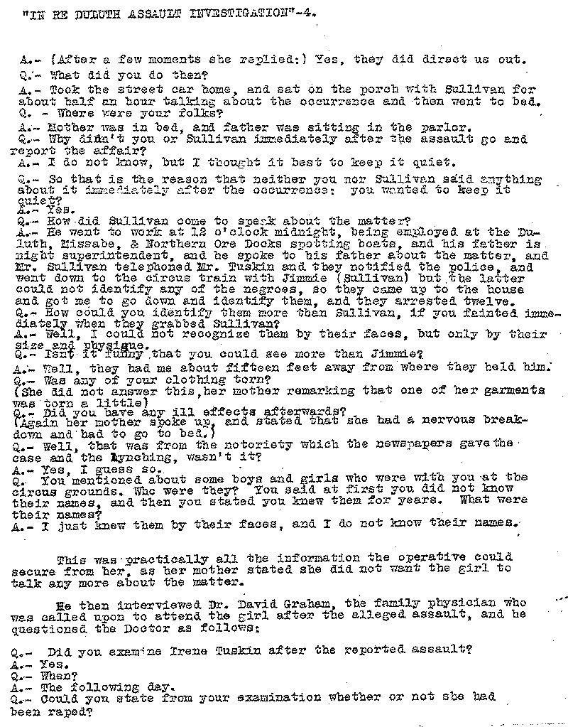 &quot;Operative Morgan&quot; Report, June 28, 1920.--Report(s) (gif)