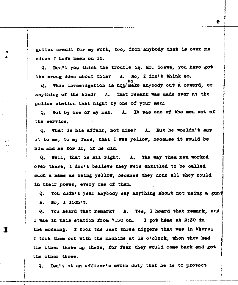 Investigation of the Lynching and Rioting on Tuesday night, June 15, 1920, at Duluth, Minnesota. Conducted by Adjutant General W. F. Rhinow.--Report(s) (gif)