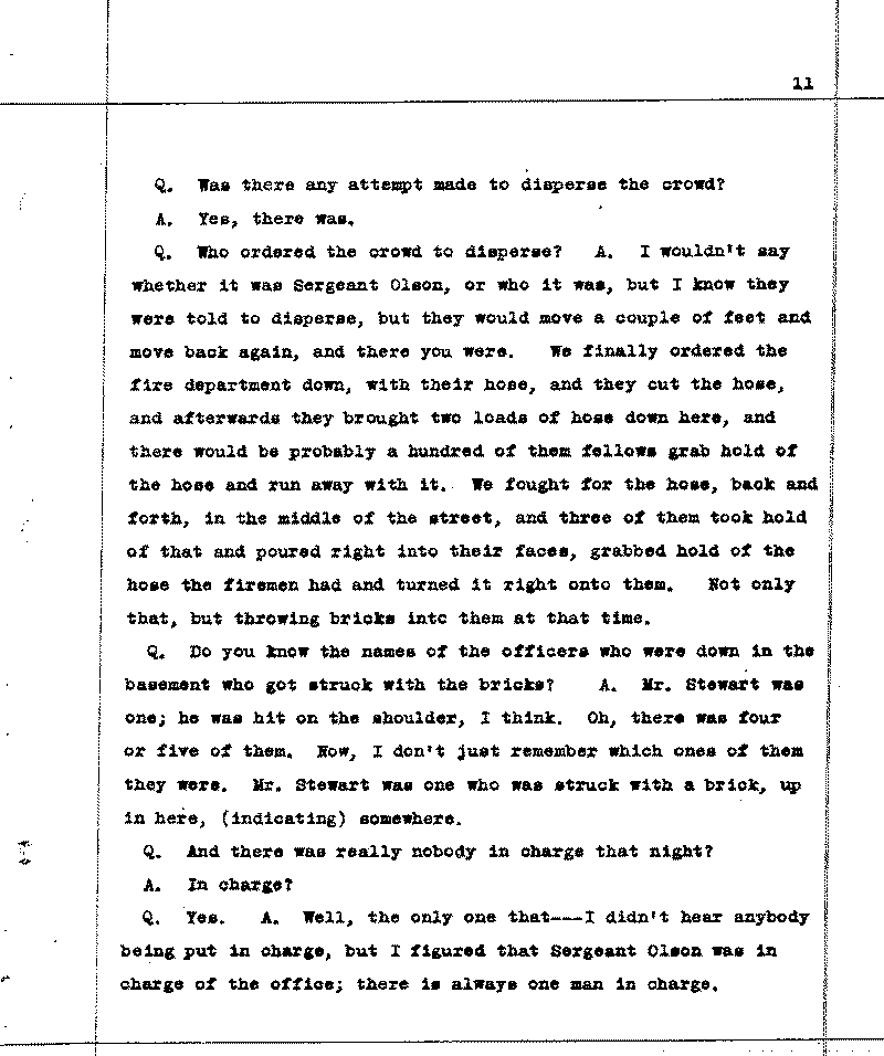 Investigation of the Lynching and Rioting on Tuesday night, June 15, 1920, at Duluth, Minnesota. Conducted by Adjutant General W. F. Rhinow.--Report(s) (gif)