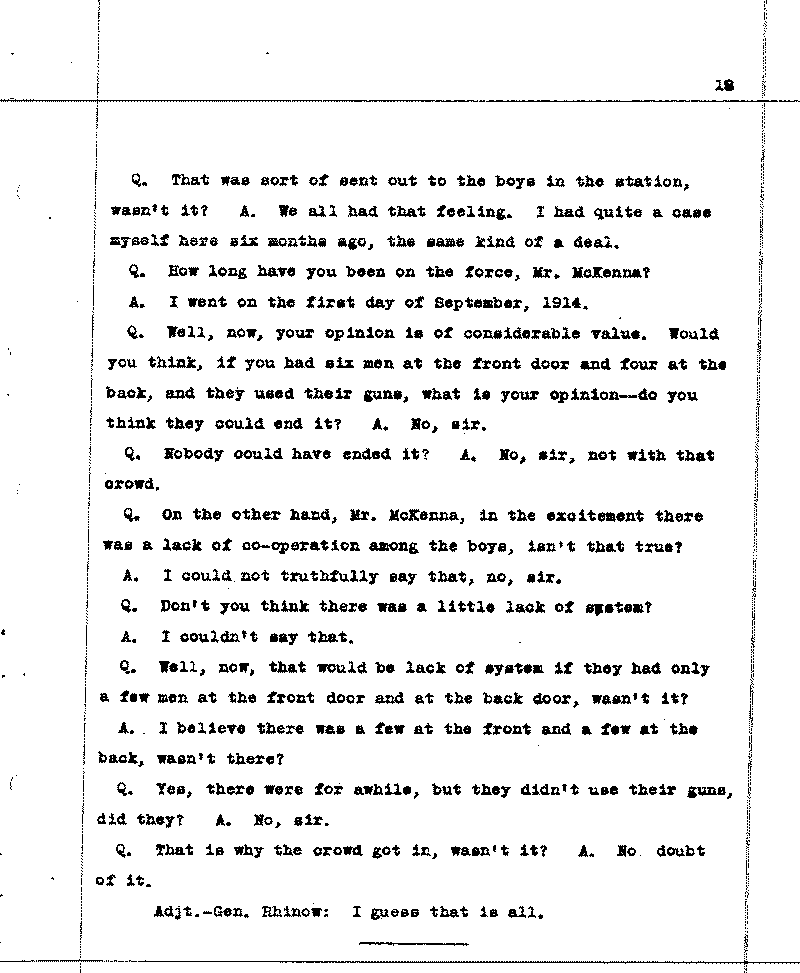 Investigation of the Lynching and Rioting on Tuesday night, June 15, 1920, at Duluth, Minnesota. Conducted by Adjutant General W. F. Rhinow.--Report(s) (gif)
