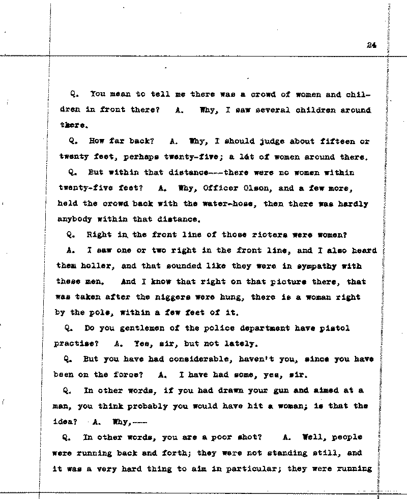 Investigation of the Lynching and Rioting on Tuesday night, June 15, 1920, at Duluth, Minnesota. Conducted by Adjutant General W. F. Rhinow.--Report(s) (gif)