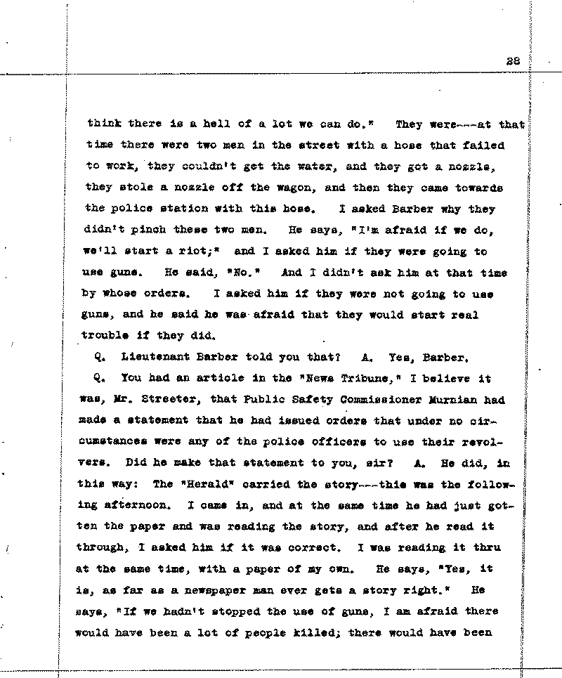 Investigation of the Lynching and Rioting on Tuesday night, June 15, 1920, at Duluth, Minnesota. Conducted by Adjutant General W. F. Rhinow.--Report(s) (gif)