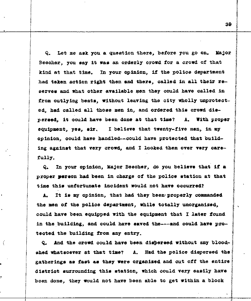 Investigation of the Lynching and Rioting on Tuesday night, June 15, 1920, at Duluth, Minnesota. Conducted by Adjutant General W. F. Rhinow.--Report(s) (gif)