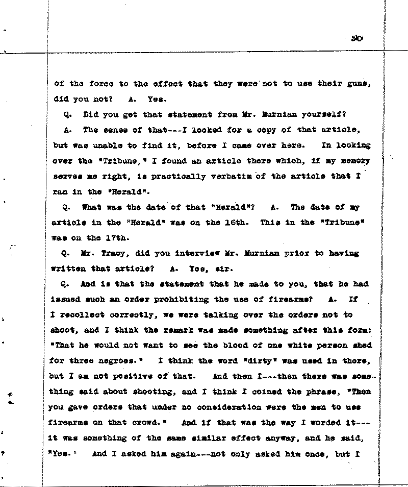 Investigation of the Lynching and Rioting on Tuesday night, June 15, 1920, at Duluth, Minnesota. Conducted by Adjutant General W. F. Rhinow.--Report(s) (gif)