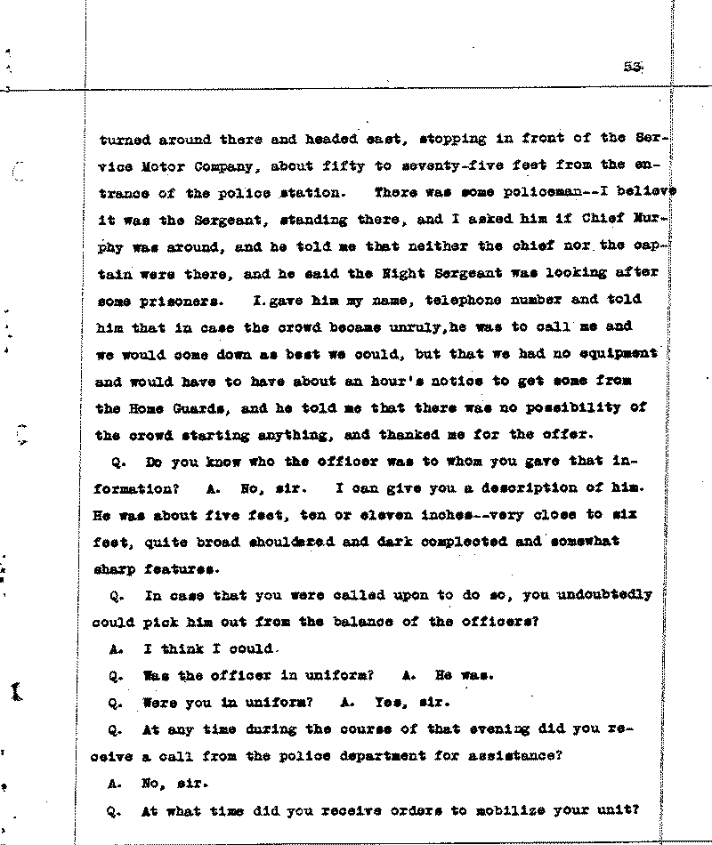 Investigation of the Lynching and Rioting on Tuesday night, June 15, 1920, at Duluth, Minnesota. Conducted by Adjutant General W. F. Rhinow.--Report(s) (gif)