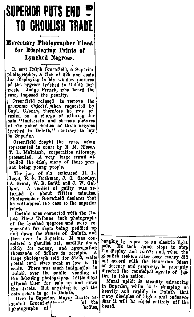 Superior Puts End to Ghoulish Trade.