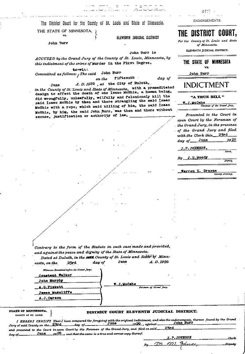 John Burr.  Case File No. 5677.  June-August 1920.