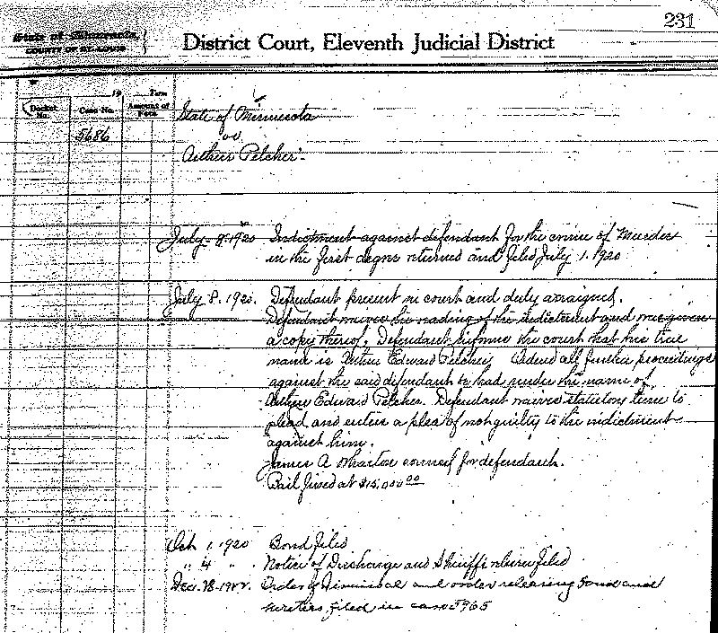 Arthur Pelcher. Case No. 5686.